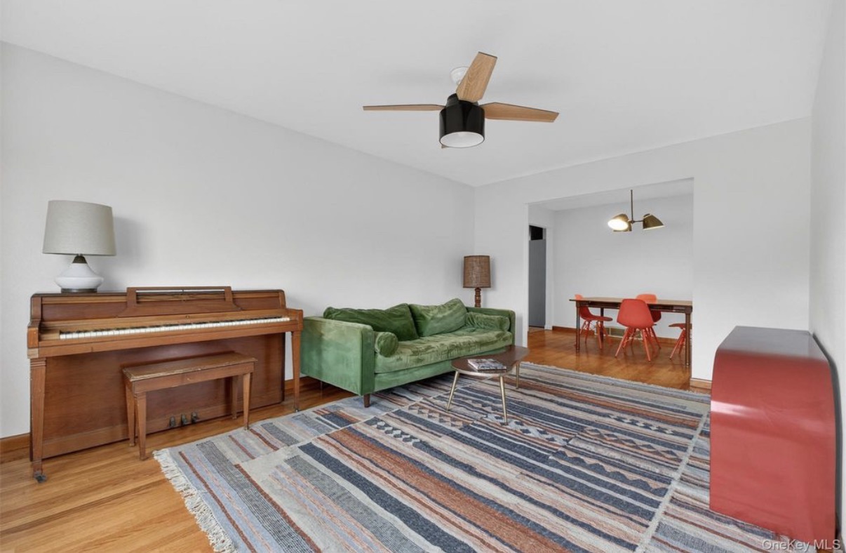 Living room and dining connection