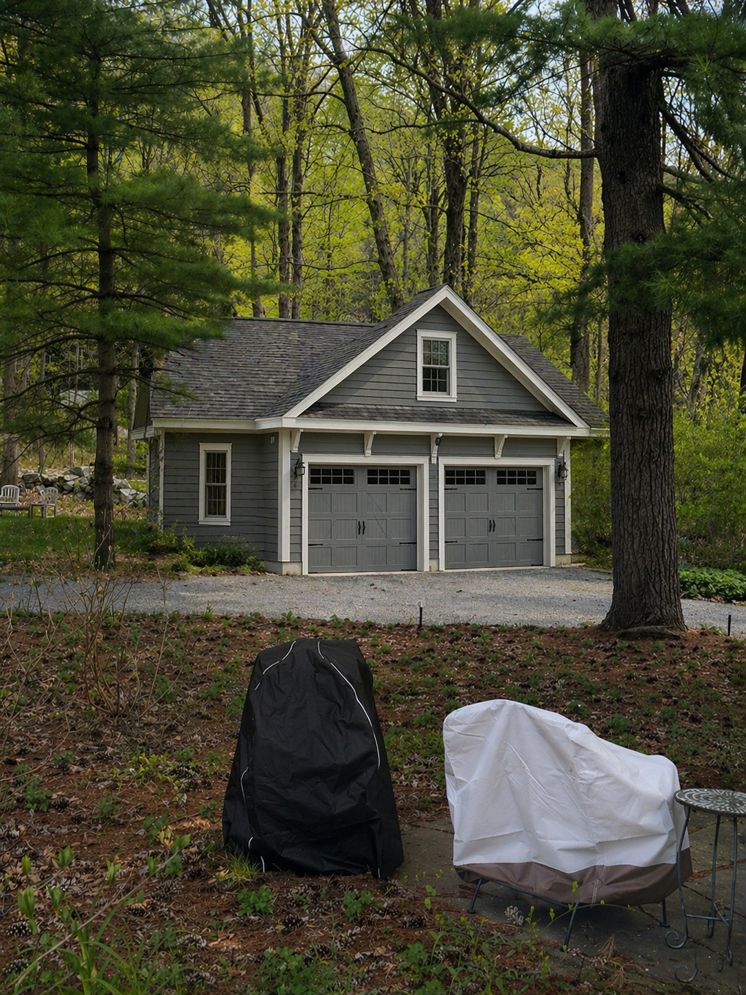Concept image for a garage and workspace addition at 8 Manitou Ridge